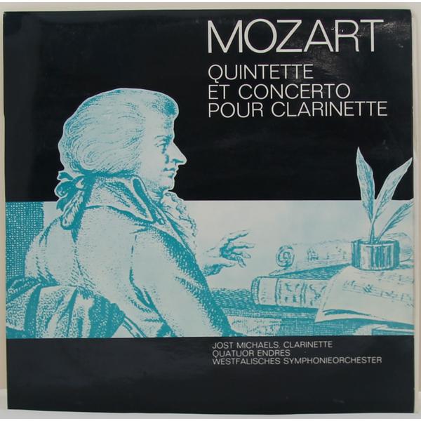 Винтажная виниловая пластинка MOZART - QUINTETTE ET CONCERTO POUR CLARINETTE (JOST MICHAELS)