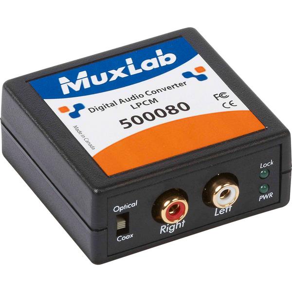 Контроллер/Аудиопроцессор MuxLab Аудиоконвертер 500080 цифро аналоговый преобразователь palmexx 192khz 24bit с регулировкой громкости внешняя звуковая карта ay107