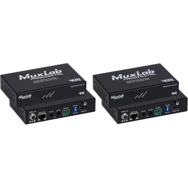 HDMI-удлинитель MuxLab Приемник и передатчик HDMI-сигнала HDBT 500459-100 hdmi удлинитель avclink приемник и передатчик hdmi сигнала ht 4k120