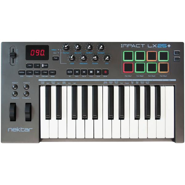 MIDI-клавиатура Nektar Impact LX25+, Профессиональное аудио, MIDI-клавиатура