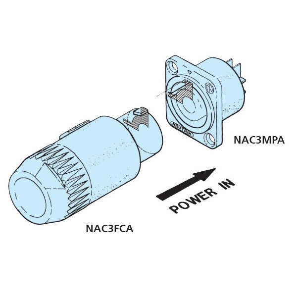 Разъем Powercon Neutrik NAC3FCA - фото 2