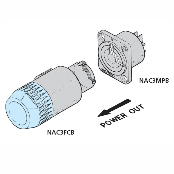 Разъем Powercon Neutrik NAC3FCB (уценённый товар) NAC3FCB (уценённый товар) - фото 3