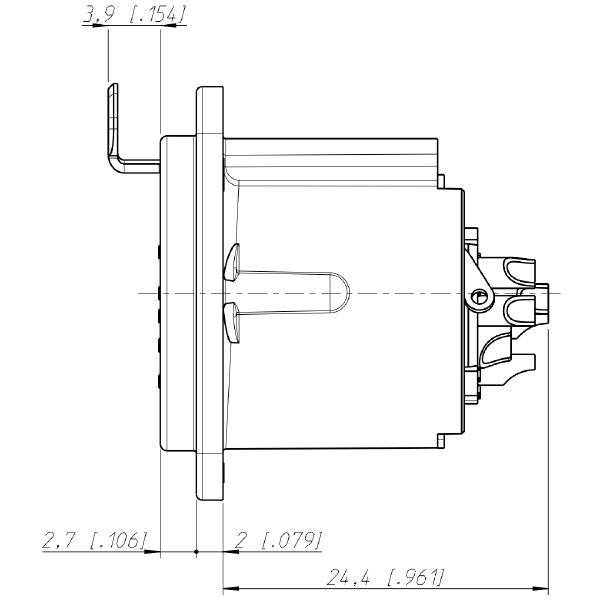 Терминал XLR Neutrik NC10FD-LX-B - фото 3