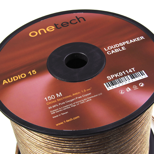 Кабель акустический в нарезку Onetech Audio 15 SPK0114T Transparent - фото 3