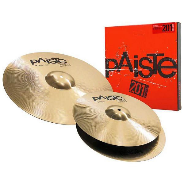 Набор барабанных тарелок Paiste 201 Bronze Essential Set, Ударные инструменты, Набор барабанных тарелок