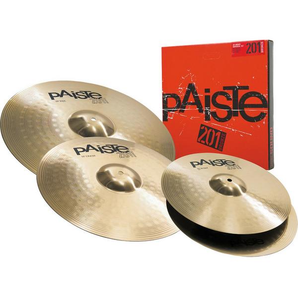 Набор барабанных тарелок Paiste 201 Bronze Universal Set, Ударные инструменты, Набор барабанных тарелок