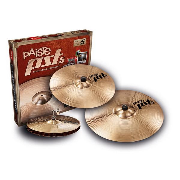 Набор барабанных тарелок Paiste PST 5 Rock Set, Ударные инструменты, Набор барабанных тарелок