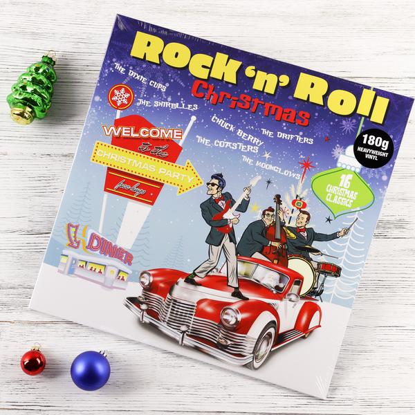 Подарочный набор  CHRISTMAS PARTY. MIDDLE  с виниловой пластинкой с рождественскими песнями в стиле рок-н-ролл - фото 2