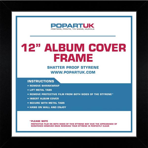 Рамка для виниловых пластинок Pop Art UK 12  Album Cover Frame Black Wood - фото 2