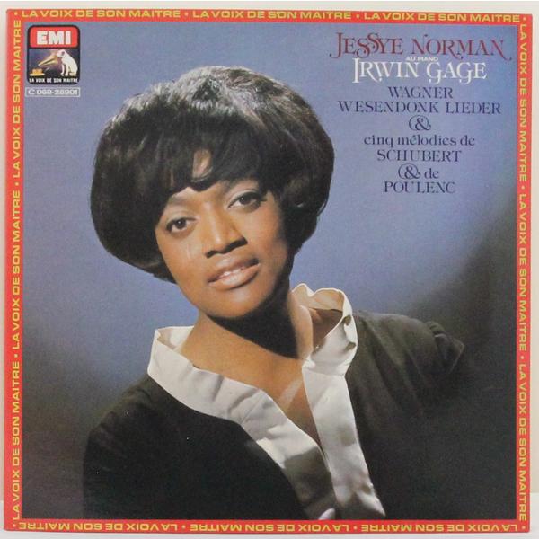 Винтажная виниловая пластинка WAGNER, SCHUBERT, POULENC - WESENDONK LIEDER (JESSYE NORMAN, IRWIN GAGE)