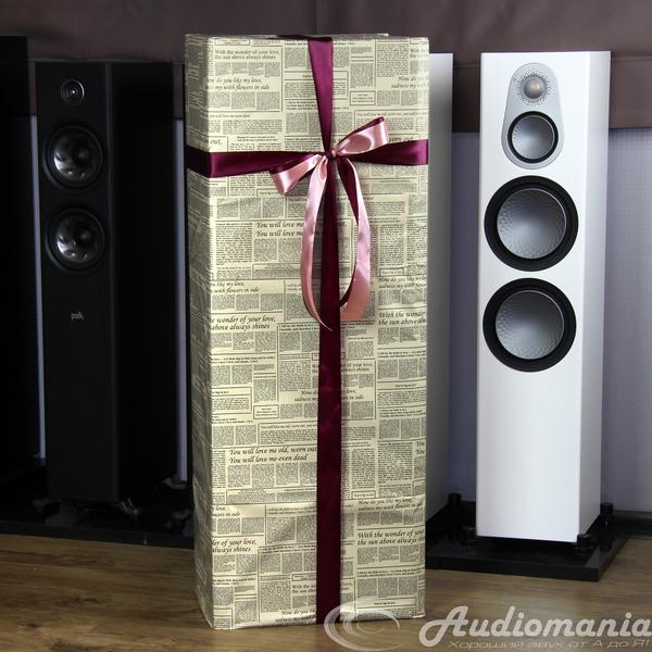 Подарочная упаковка нашей продукции Audiomania Эксклюзивная подарочная упаковка крупногабаритного товара PREMIUM подарочная упаковка крупногабаритного товара