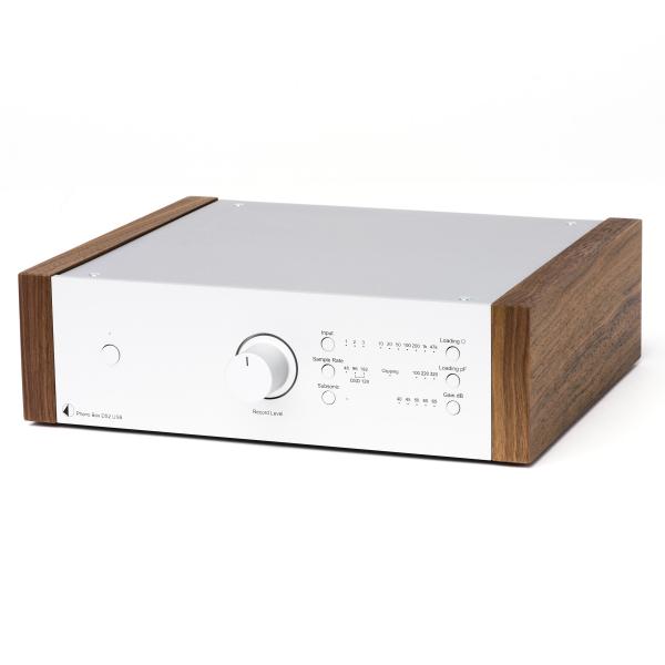 

Фонокорректор Pro-Ject, Phono Box DS2 USB Silver/Walnut