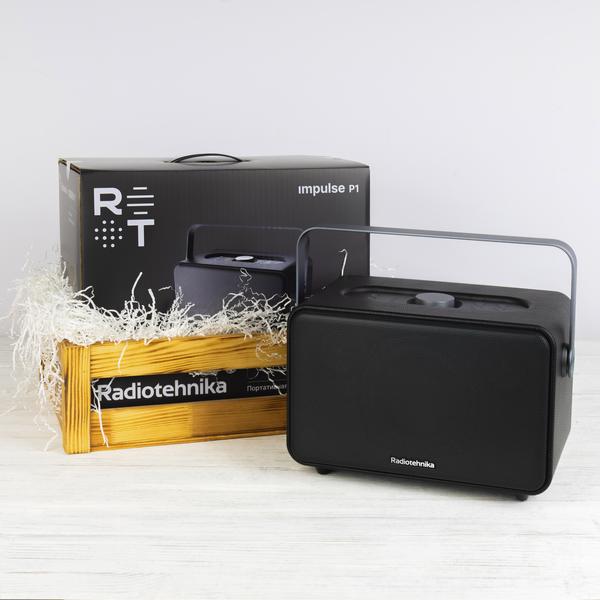 

Портативная колонка Radiotehnika, Impulse P1 Black в подарочной упаковке
