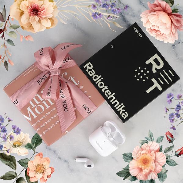 TWS-наушники Radiotehnika Impulse T2 White в элегантной подарочной упаковке