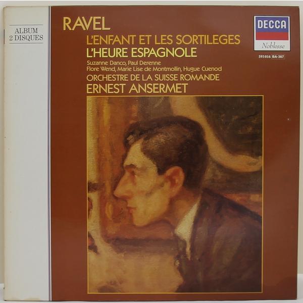 Винтажная виниловая пластинка RAVEL - L/'ENFANT ET LES SORTILEGES, L/'HEURE ESPAGNOLE (ORCHESTRE DE LA SUISSE ROMANDE)