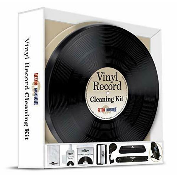 Товар (аксессуар для ухода за виниловыми пластинками) Retro Musique Комплект для ухода за винилом Vinyl Record Cleaning Kit In Round Tin