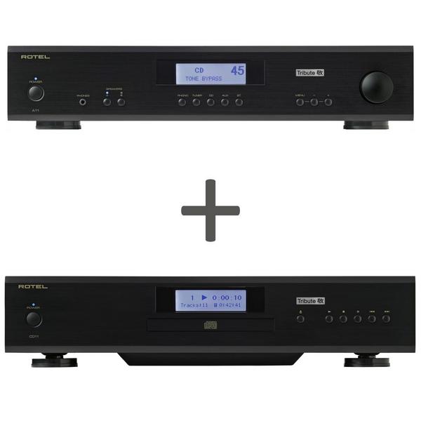 

Стереокомплект Rotel, A11 Tribute + CD11 Tribute Black