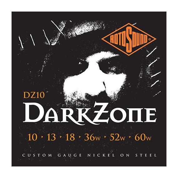 Струны для электрогитары Rotosound DZ10 DarkZone струны для электрогитары 10 60 rotosound dark zone limited edition