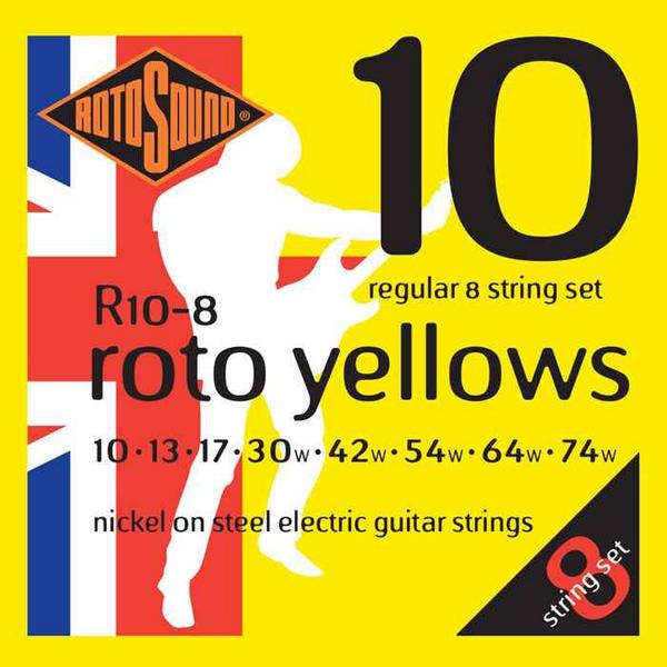 Струны для электрогитары Rotosound R10-8 Roto Yellows