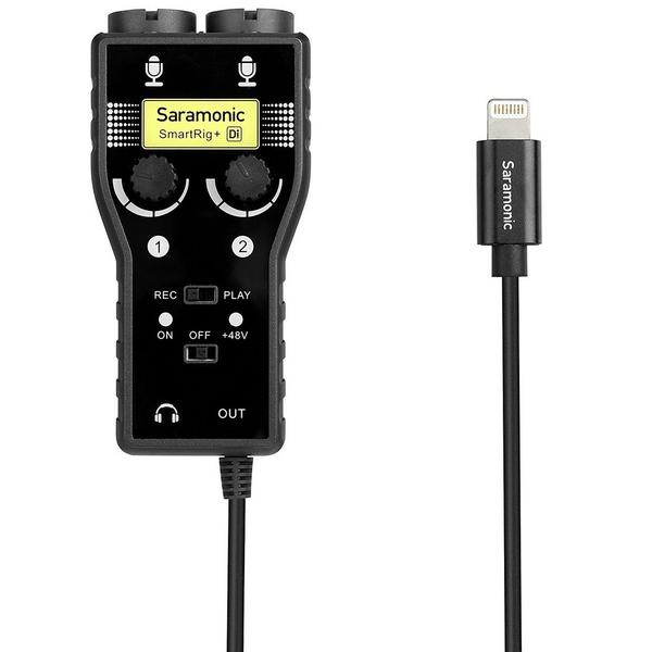 Мобильный аудиоинтерфейс Saramonic SmartRig+ Di, Музыкальные инструменты и аппаратура, Мобильный аудиоинтерфейс