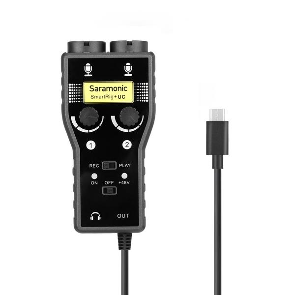 Мобильный аудиоинтерфейс Saramonic SmartRig+ UC, Музыкальные инструменты и аппаратура, Мобильный аудиоинтерфейс