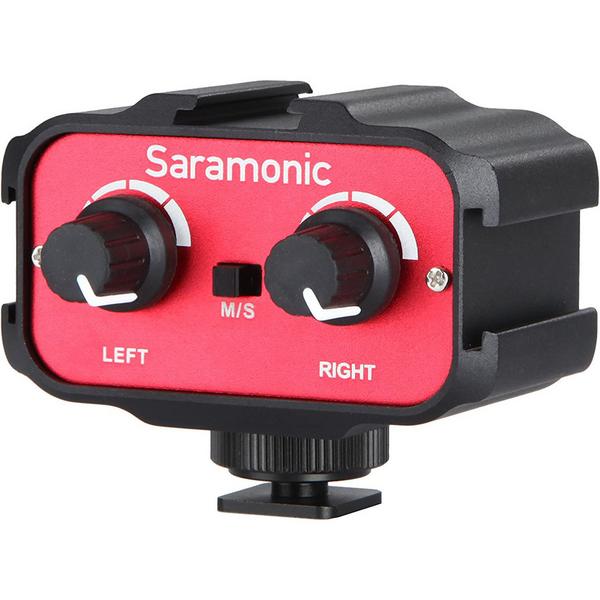 Микрофон для видеосъёмок Saramonic Накамерный микшер  SR-AX100 - фото 4