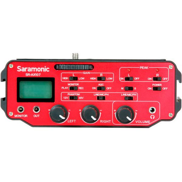 Микрофон для видеосъёмок Saramonic Накамерный микшер  SR-AX107 - фото 1