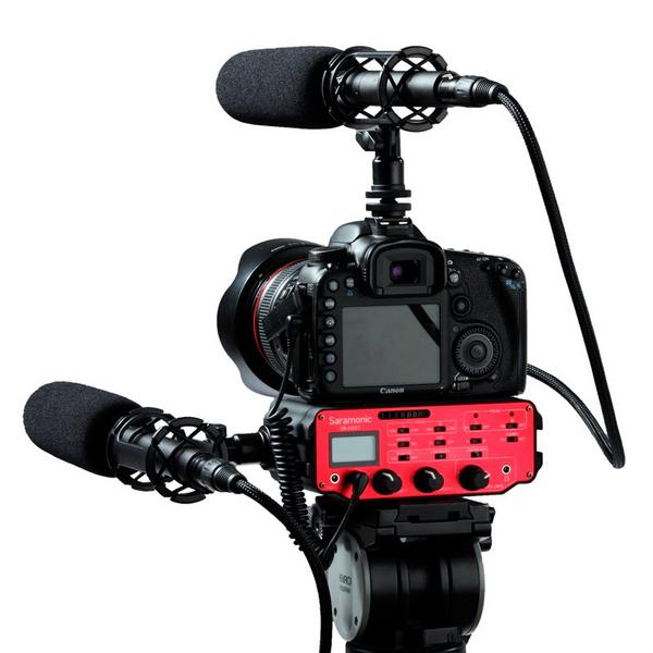 Микрофон для видеосъёмок Saramonic Накамерный микшер  SR-AX107 - фото 3