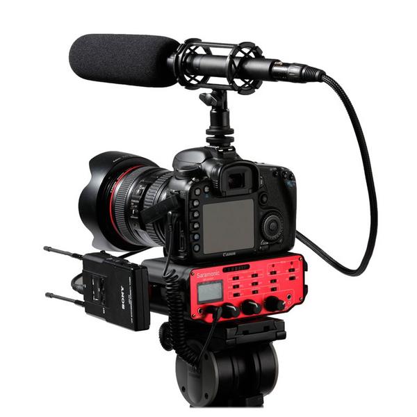 Микрофон для видеосъёмок Saramonic Накамерный микшер  SR-AX107 - фото 5