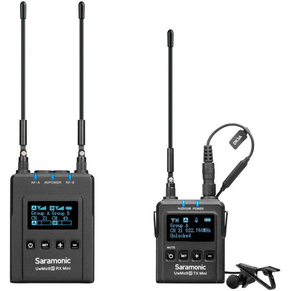 Радиосистема Saramonic для видеосъёмок UwMic9S Kit1 Mini, Профессиональное аудио, Радиосистема