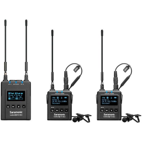Радиосистема Saramonic для видеосъёмок UwMic9S Kit2 Mini, Профессиональное аудио, Радиосистема