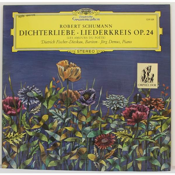 Винтажная виниловая пластинка SCHUMANN - DICHTERLIEBE, LIEDERKREIS OP. 24 (LES AMOURS DU POETE) (DIETRICH FISCHER-DIESKAU, JORG DEMUS)
