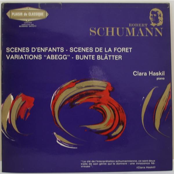 Винтажная виниловая пластинка SCHUMANN - SCENES D/' ENFANTS, SCENES DE LA FORET VARIATIONS ABEGG , BUNTE BLATTER (CLARA HASKIL)