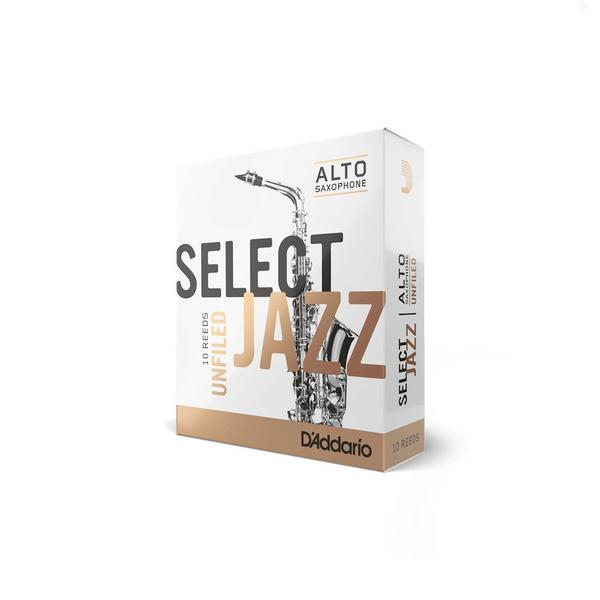 Трость для альт-саксофона D'Addario Select Jazz Unfiled 4.0 Medium (10 шт.)