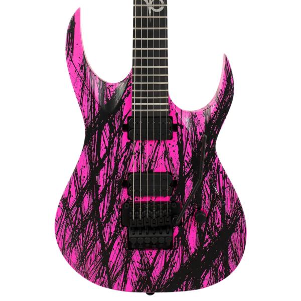 цена Электрогитара Solar Guitars A2.6FRPN Canibalismo Neon Pink