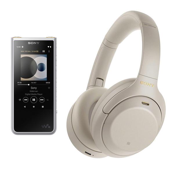 

Портативный Hi-Fi-плеер Sony, NW-ZX507 Silver + WH-1000XM4 Silver