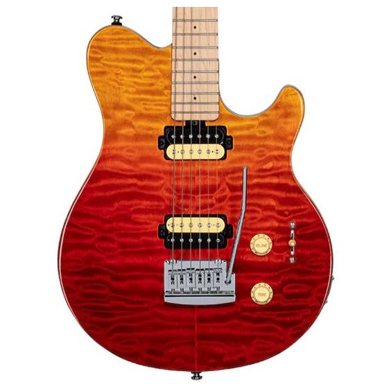 Электрогитара Sterling by Music Man AXIS Quilted Maple Spectrum Red, Музыкальные инструменты и аппаратура, Электрогитара