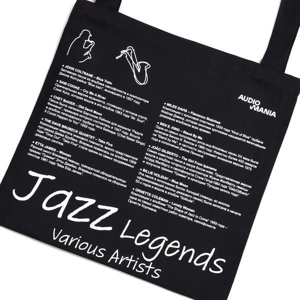 Одежда и аксессуары для любителей музыки Audiomania Сумка-шопер для виниловых пластинок  JAZZ LEGENDS - фото 4