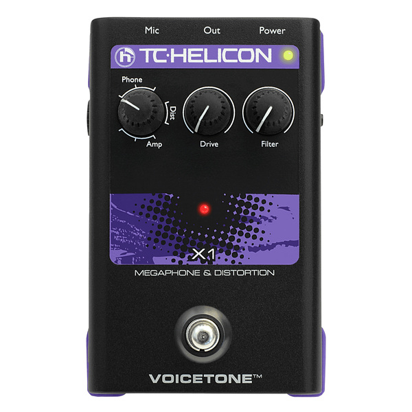 Вокальный процессор TC Helicon VoiceTone X1 педаль эффектов tc helicon voicetone x1