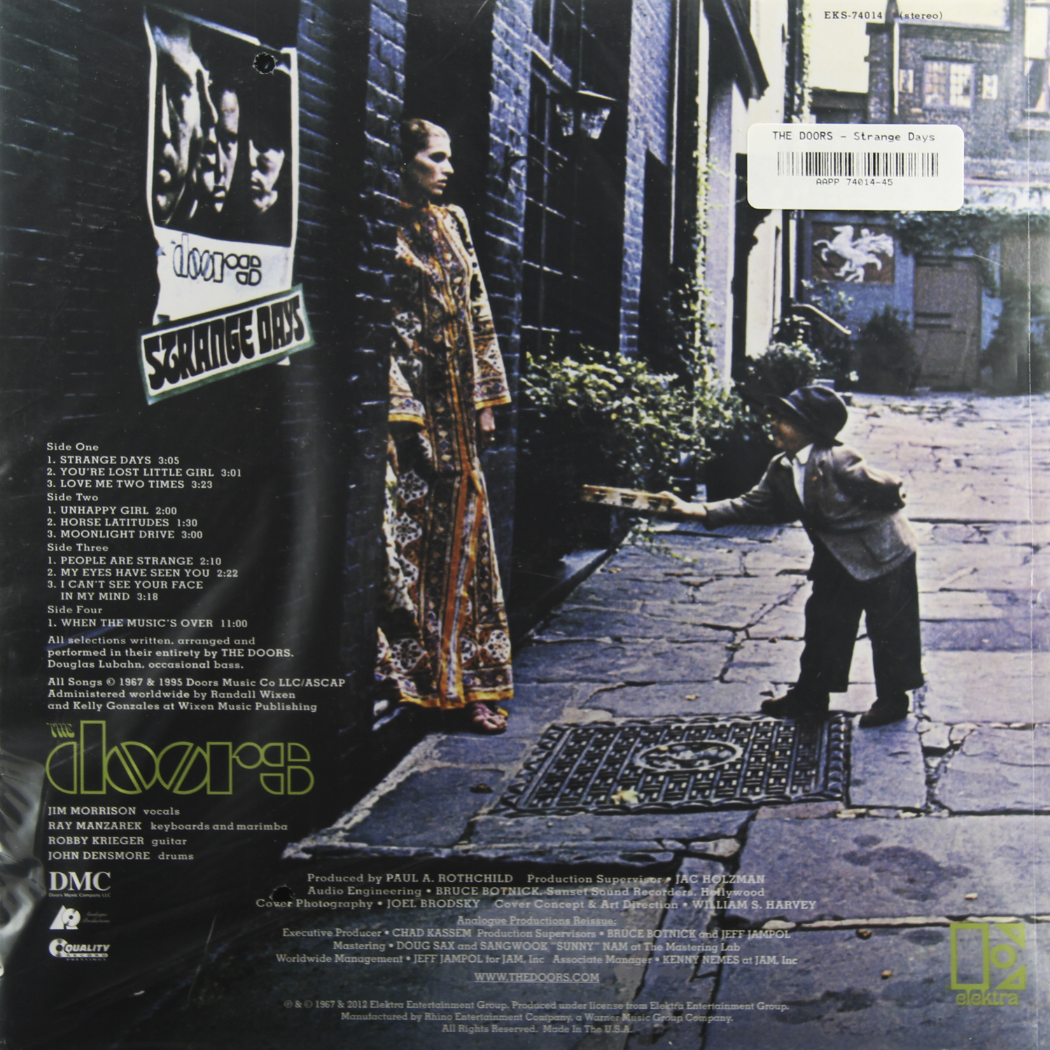 Виниловая пластинка DOORS - STRANGE DAYS (2 LP) | Купить в магазине