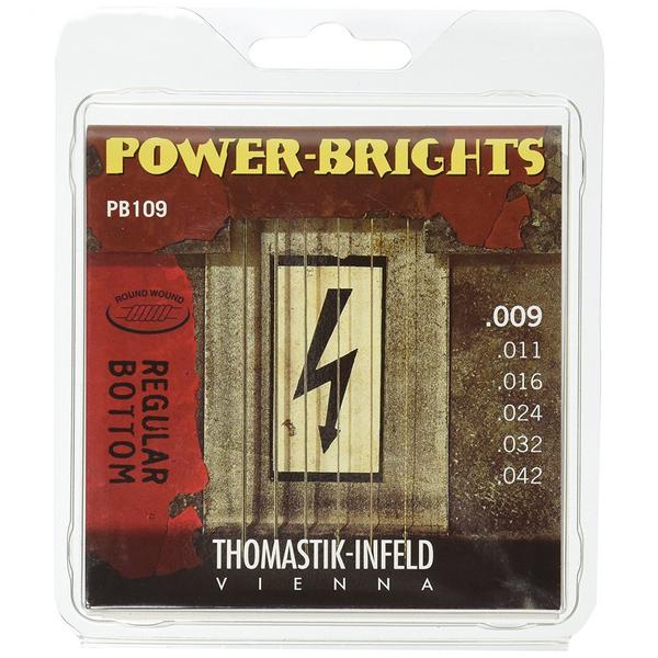 цена Струны для электрогитары Thomastik Power Brights PB109