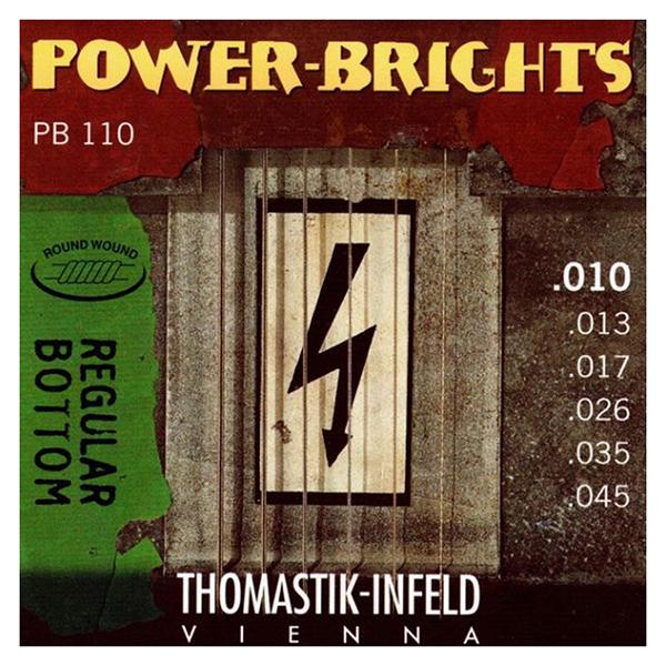 Струны для электрогитары Thomastik Power Brights PB110 струны для электрогитары thomastik power brights rp111