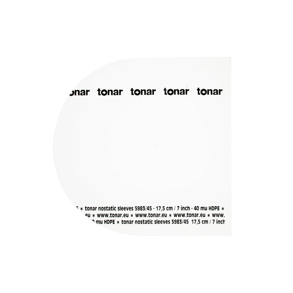 Конверт для виниловых пластинок Tonar 7 45 RPM INNER SLEEVE (50 шт.)
