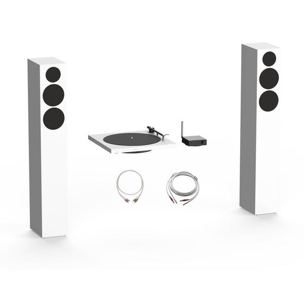 Phono Set L White Satin