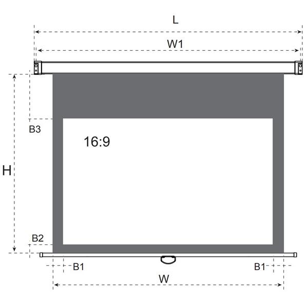 Экран для проектора ViewScreen Lotus (16:9) 185  394x222 MW Lotus (16:9) 185  394x222 MW - фото 2