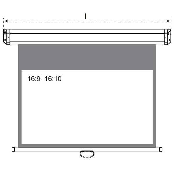 Экран для проектора ViewScreen Plato (16:9) 119  264x147 MW Plato (16:9) 119  264x147 MW - фото 3