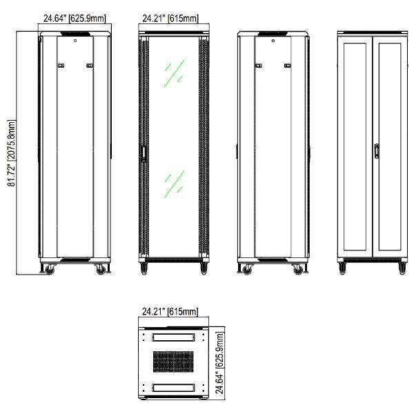 Рэковая стойка Wize Рэковый шкаф  PRO W42UR - фото 2