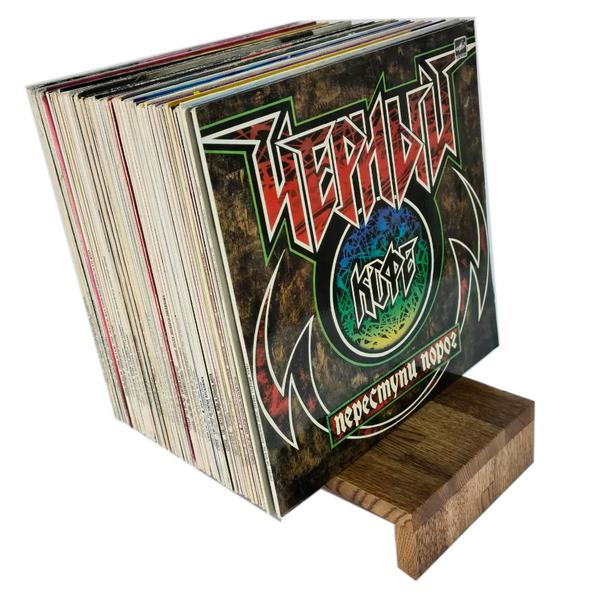 Товар (аксессуар для хранения виниловых пластинок) Woodler Подставка для виниловых пластинок  WV2 Light Oak - фото 4