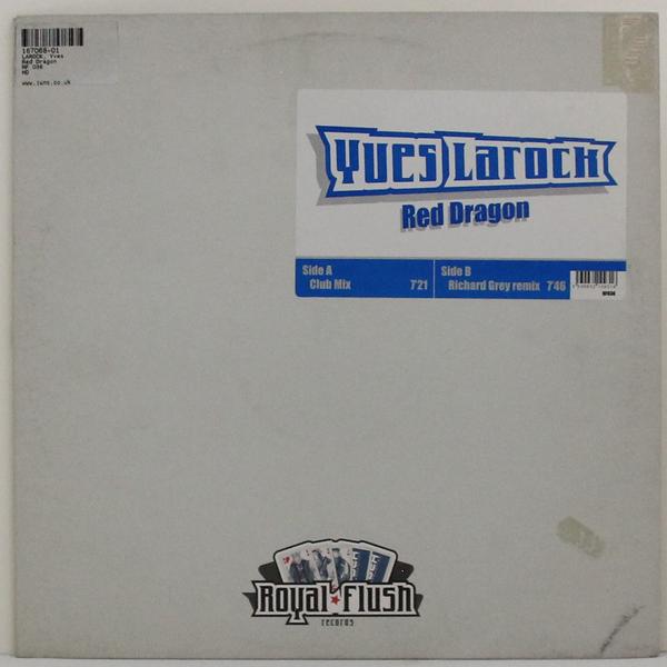 Винтажная виниловая пластинка СИНГЛ YVES LAROCK - RED DRAGON (CLUB MIX)/ RED DRAGON (RICHARD GREY REMIX)