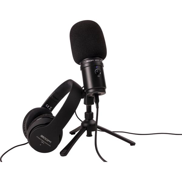 USB-микрофон Zoom ZUM-2 Podcast Mic Pack ветрозащита pwr с длинным ворсом для микрофона 20 см